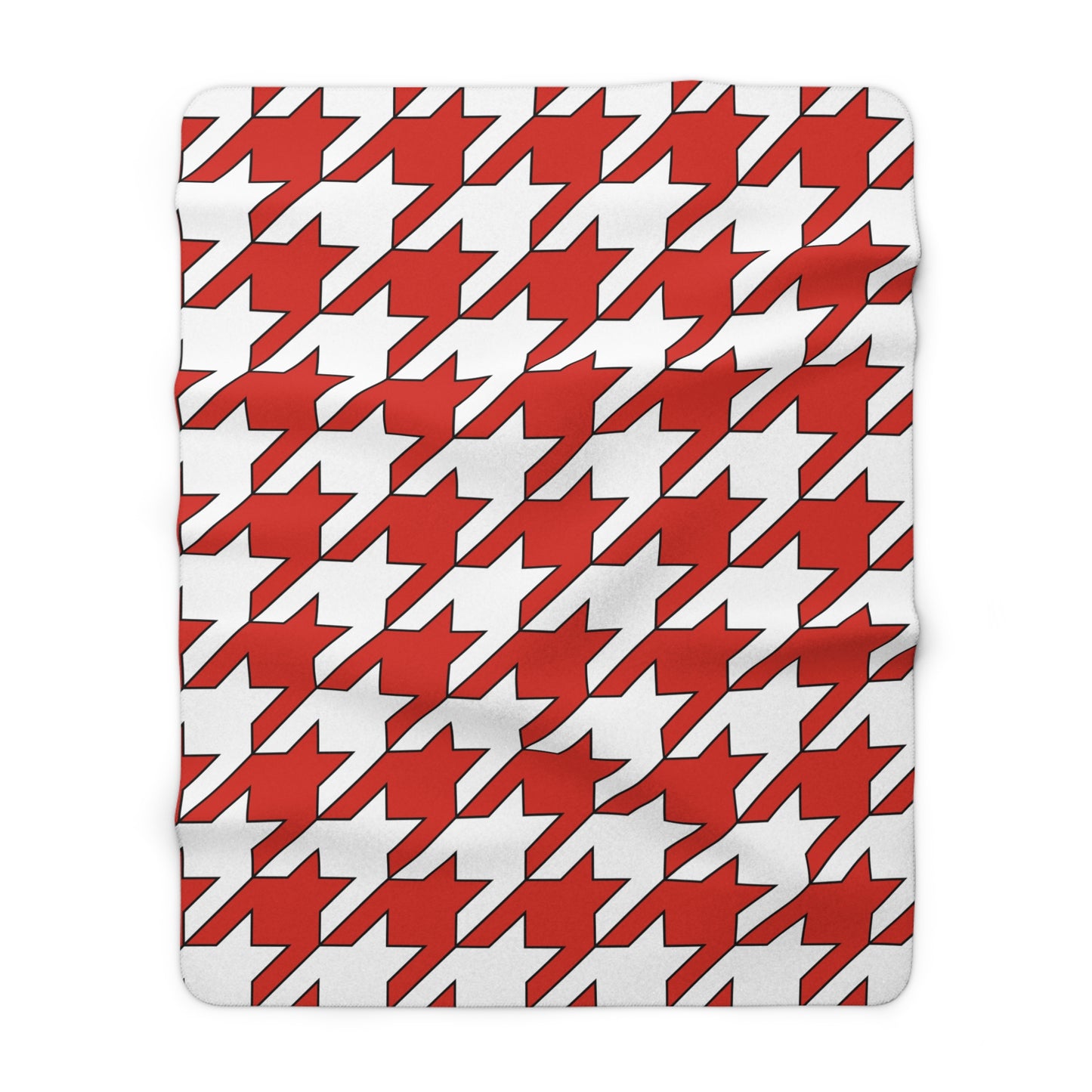 Canada Retro Houndstooth Blanket Throw
