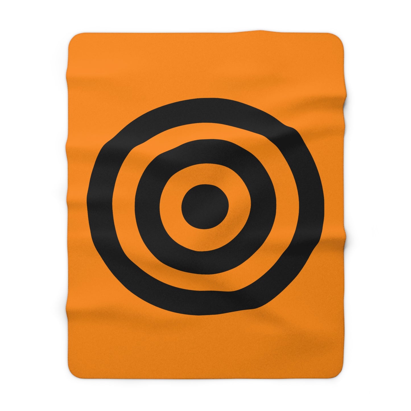 Dark Orange, Black Retro Target Blanket Throw