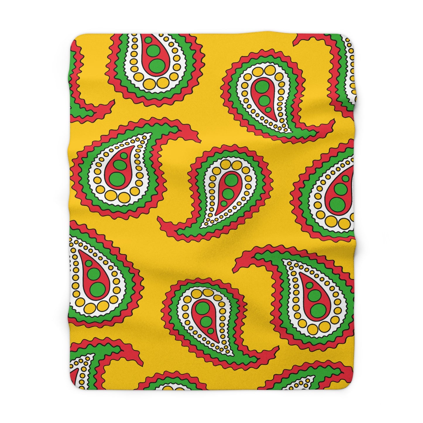 Myanmar Retro Paisley Blanket Throw
