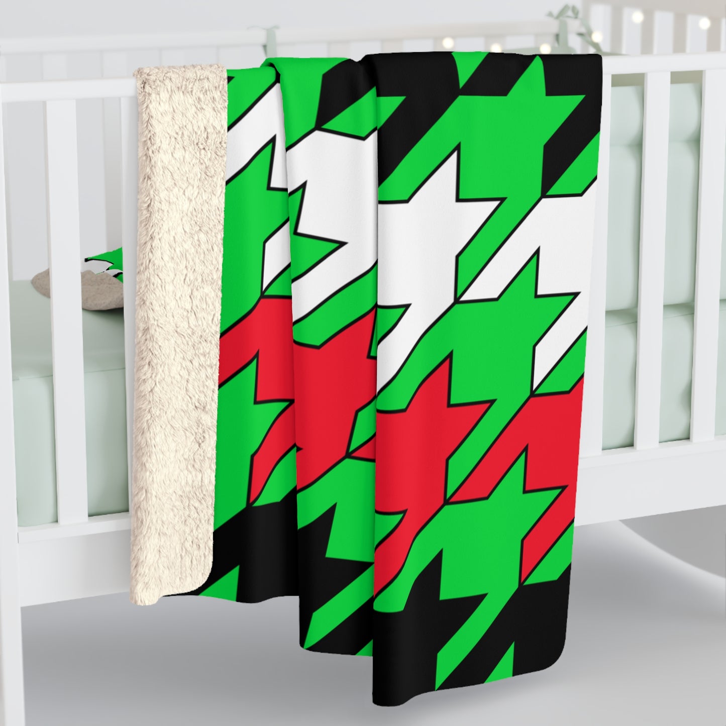 Kuwait Retro Houndstooth Blanket Throw