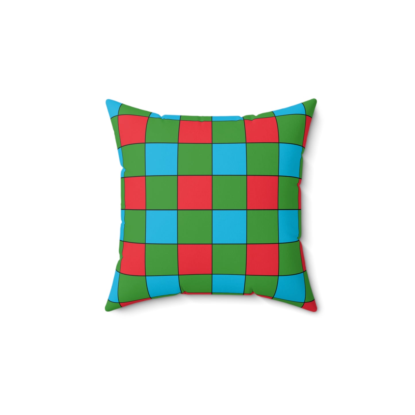 Azerbaijan Retro Check Cushion Pillow