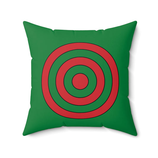 Turkmenistan Retro Target Cushion Pillow