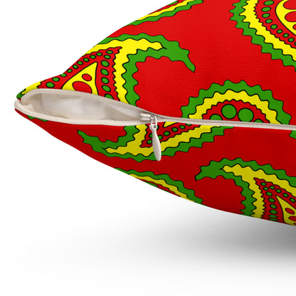 Burkina Faso Retro Paisley Cushion Pillow