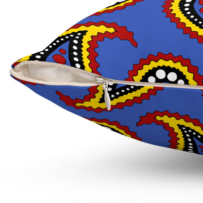 Eswatini Retro Paisley Cushion Pillow