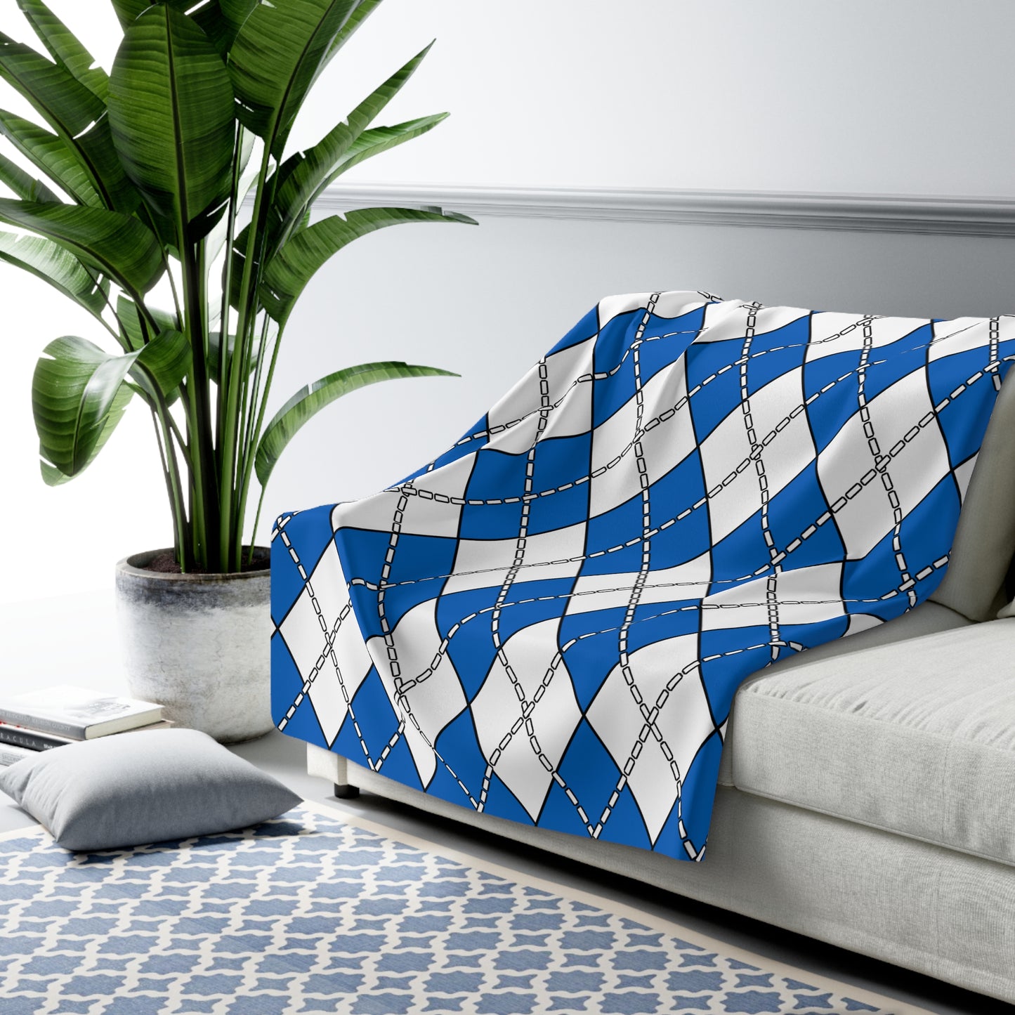 Scotland Retro Argyle Blanket Throw