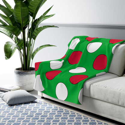 Wales Retro Polka Dots Blanket Throw