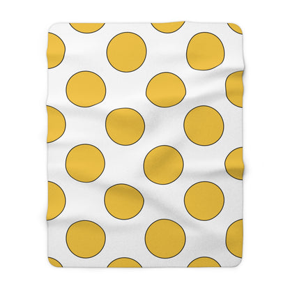 United States Virgin Islands Retro Polka Dots Blanket Throw