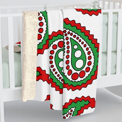 Iran Retro Paisley Blanket Throw