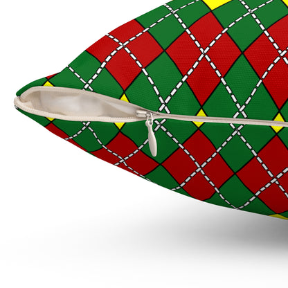 Senegal Retro Argyle Cushion Pillow