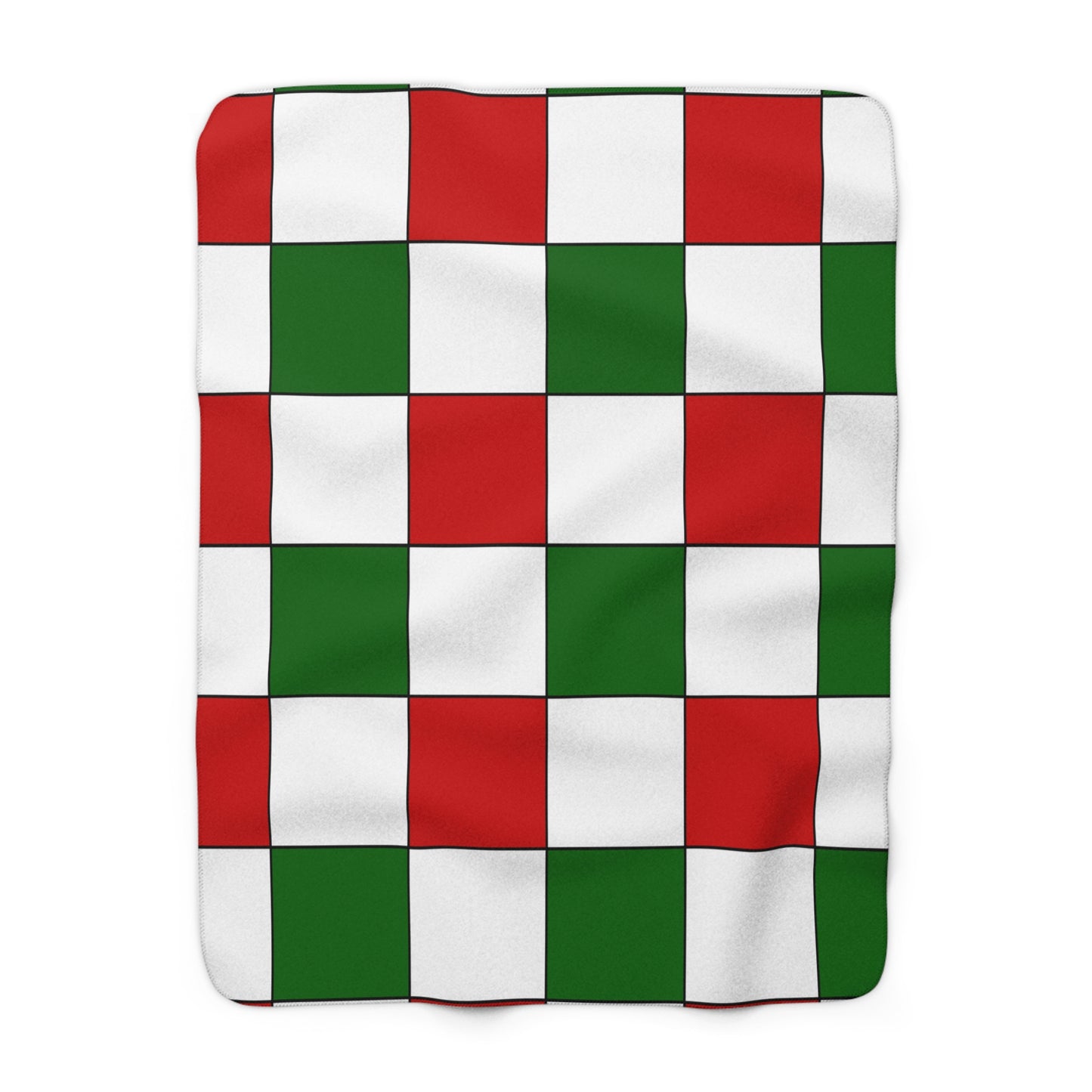 Tajikistan Retro Check Blanket Throw