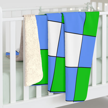 Djibouti Retro Check Blanket Throw