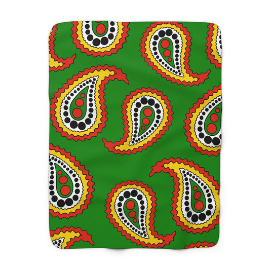Dominica Retro Paisley Blanket Throw