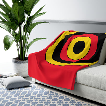 Belgium Retro Target Blanket Throw