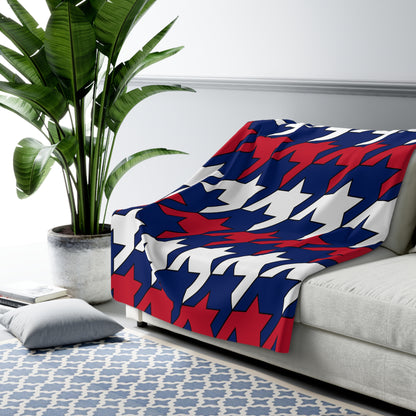 Anguilla Retro Houndstooth Blanket Throw