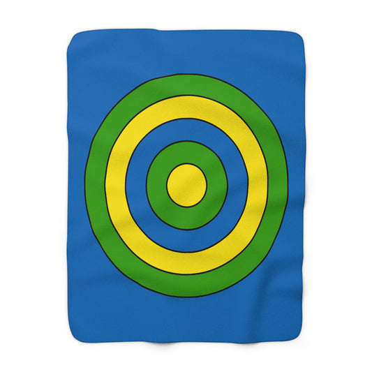 Gabon Retro Target Blanket Throw