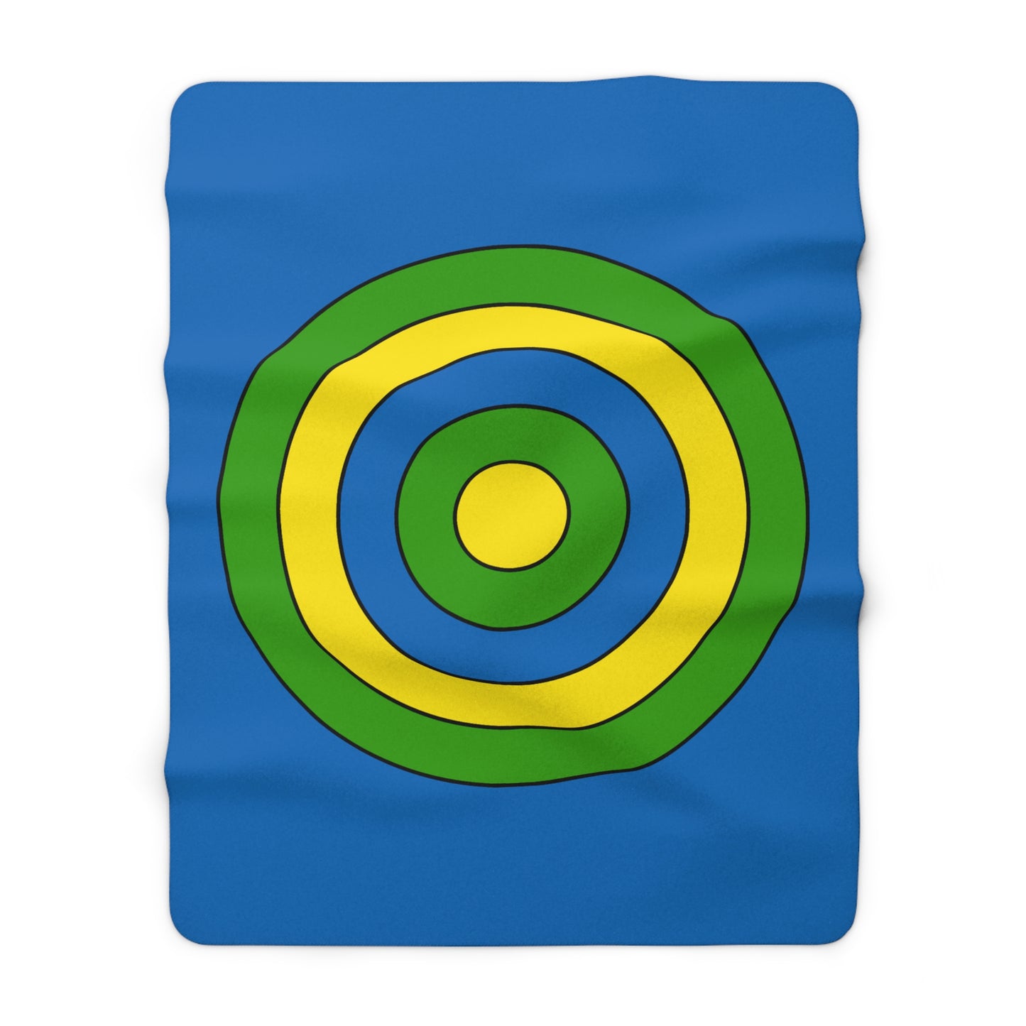 Gabon Retro Target Blanket Throw