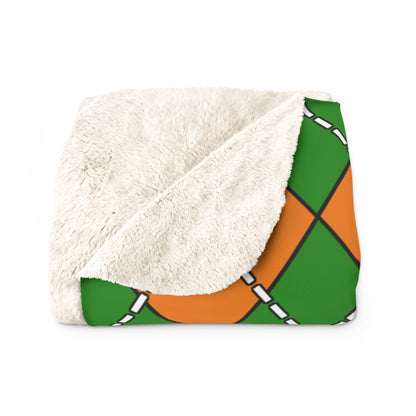 Zambia Retro Argyle Blanket Throw