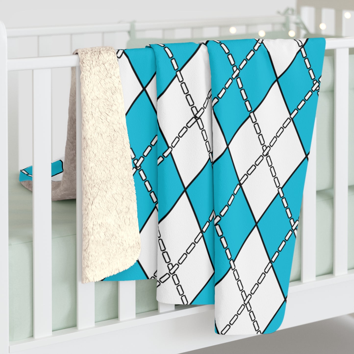 Honduras Retro Argyle Blanket Throw