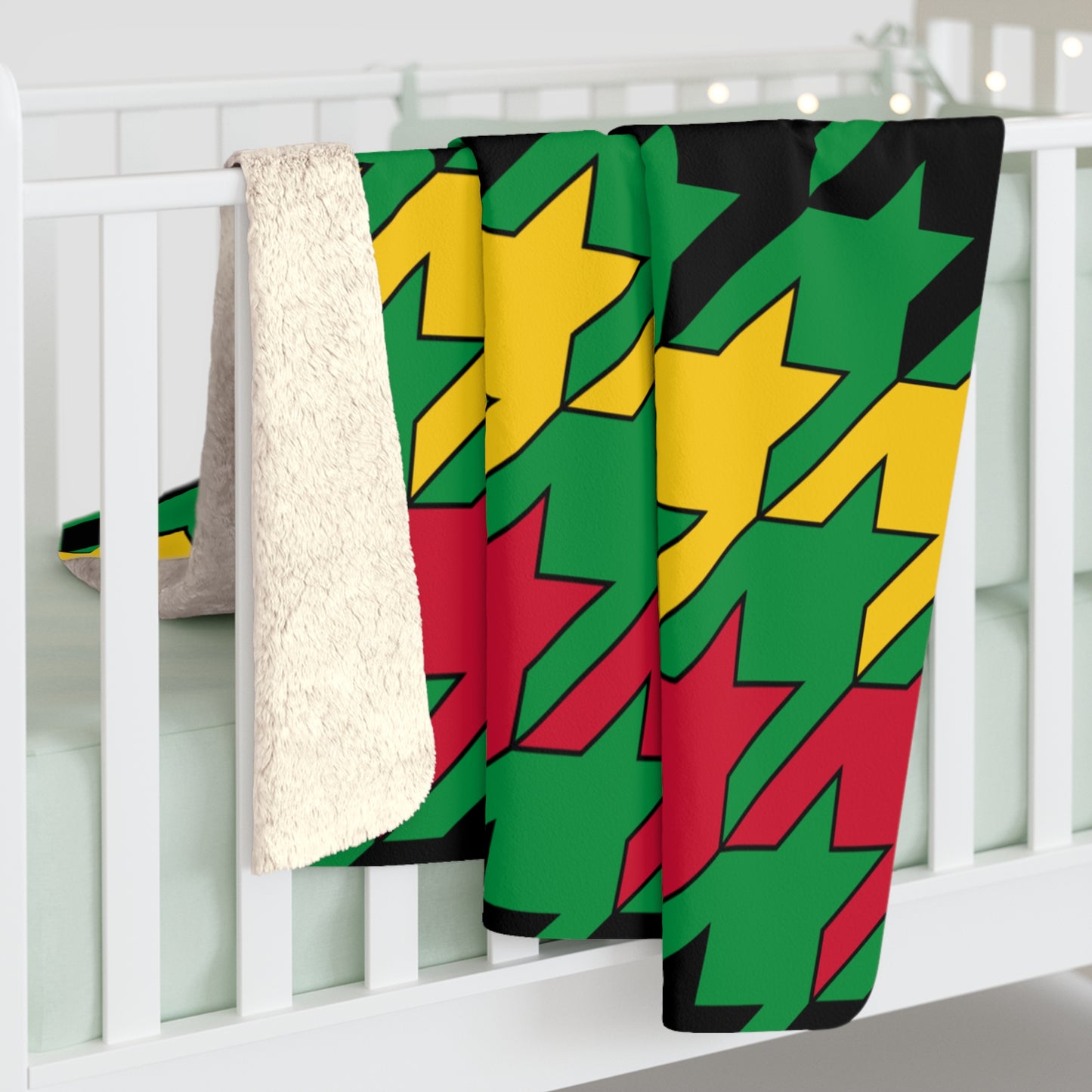 Vanuatu Retro Houndstooth Blanket Throw