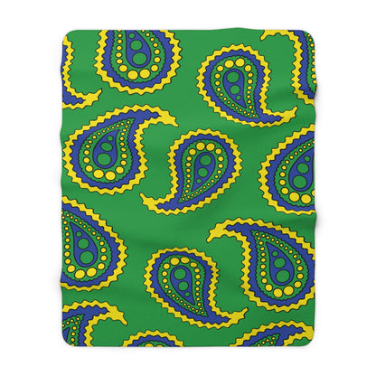 Brazil Retro Paisley Blanket Throw