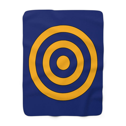 Nauru Retro Target Blanket Throw