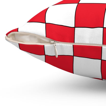 Hong Kong Retro Check Cushion Pillow