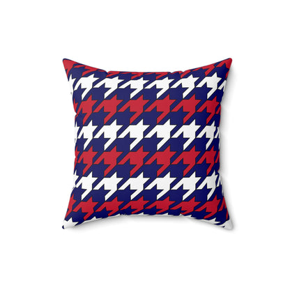 South Georgia And The South Sandwich Islands Retro Houndstooth Cushion Pillow