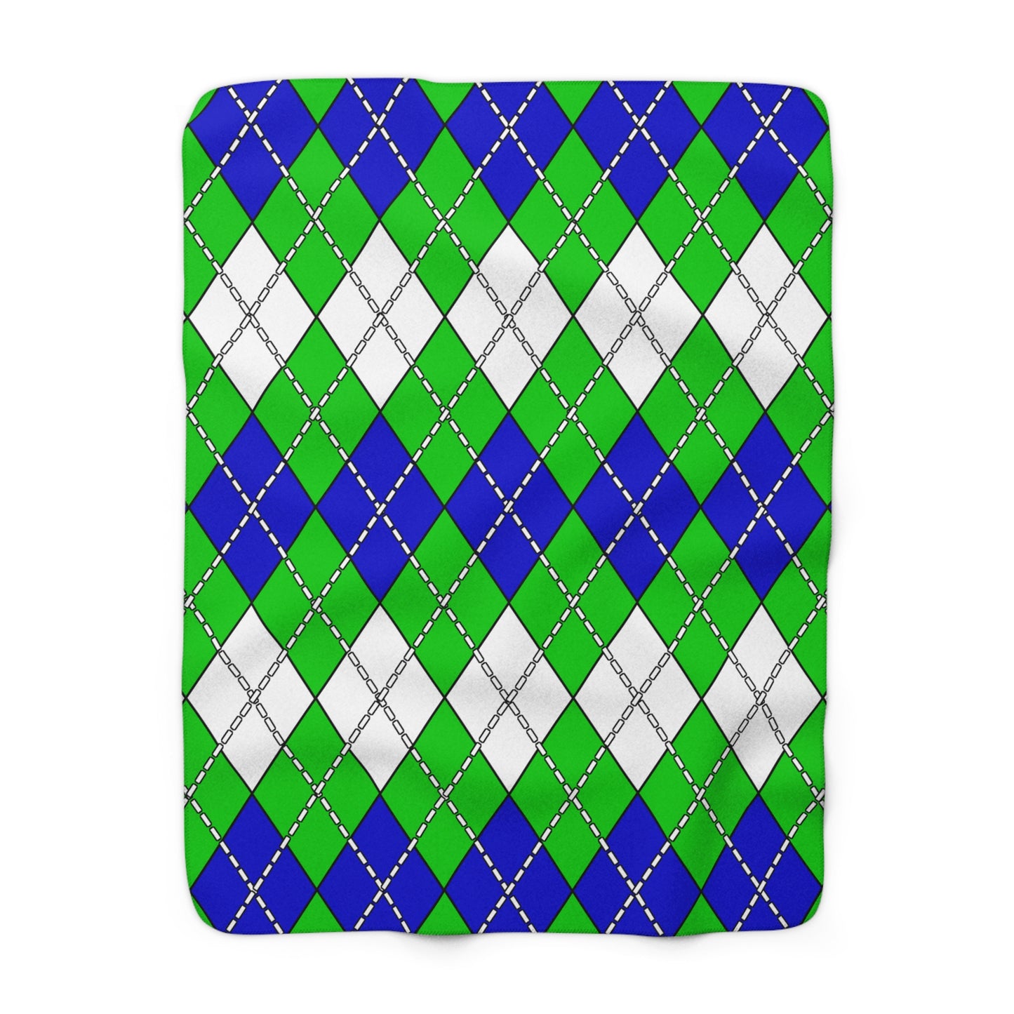 Sierra Leone Retro Argyle Blanket Throw