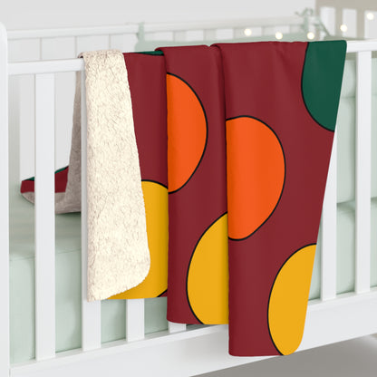Sri Lanka Retro Polka Dots Blanket Throw