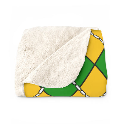 Mozambique Retro Argyle Blanket Throw