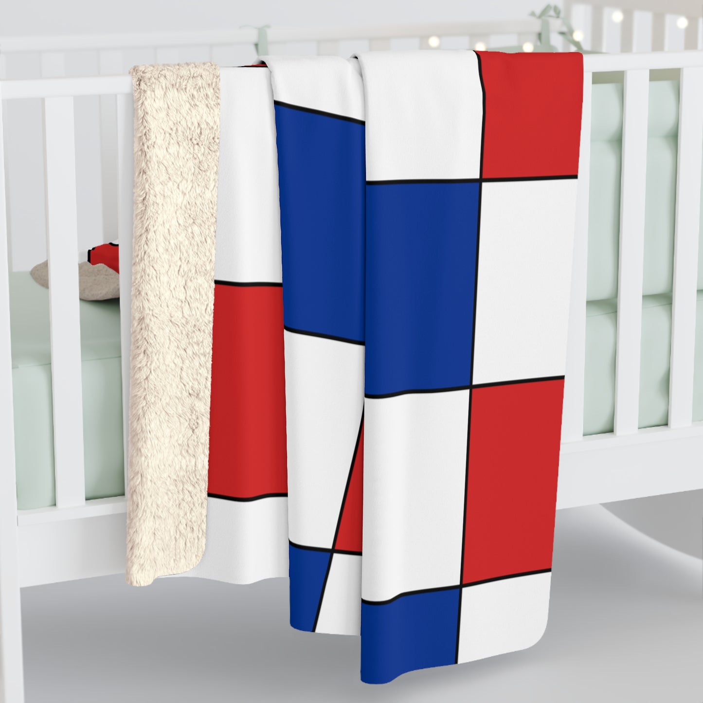 Faroe Islands Retro Check Blanket Throw