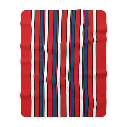 Czechia Retro Stripes Blanket Throw