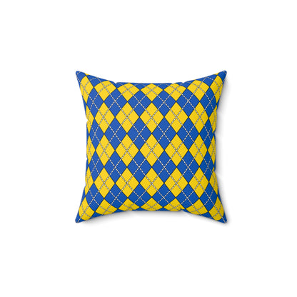 Ukraine Retro Argyle Cushion Pillow