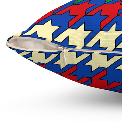 South Sudan Retro Houndstooth Cushion Pillow