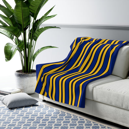 Barbados Retro Stripes Blanket Throw