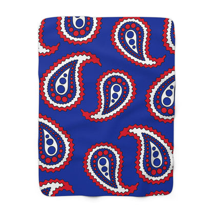 Cambodia Retro Paisley Blanket Throw