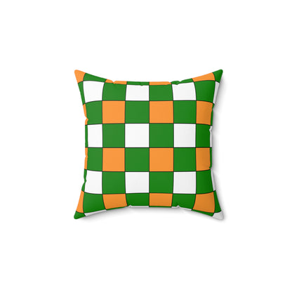 India Retro Check Cushion Pillow