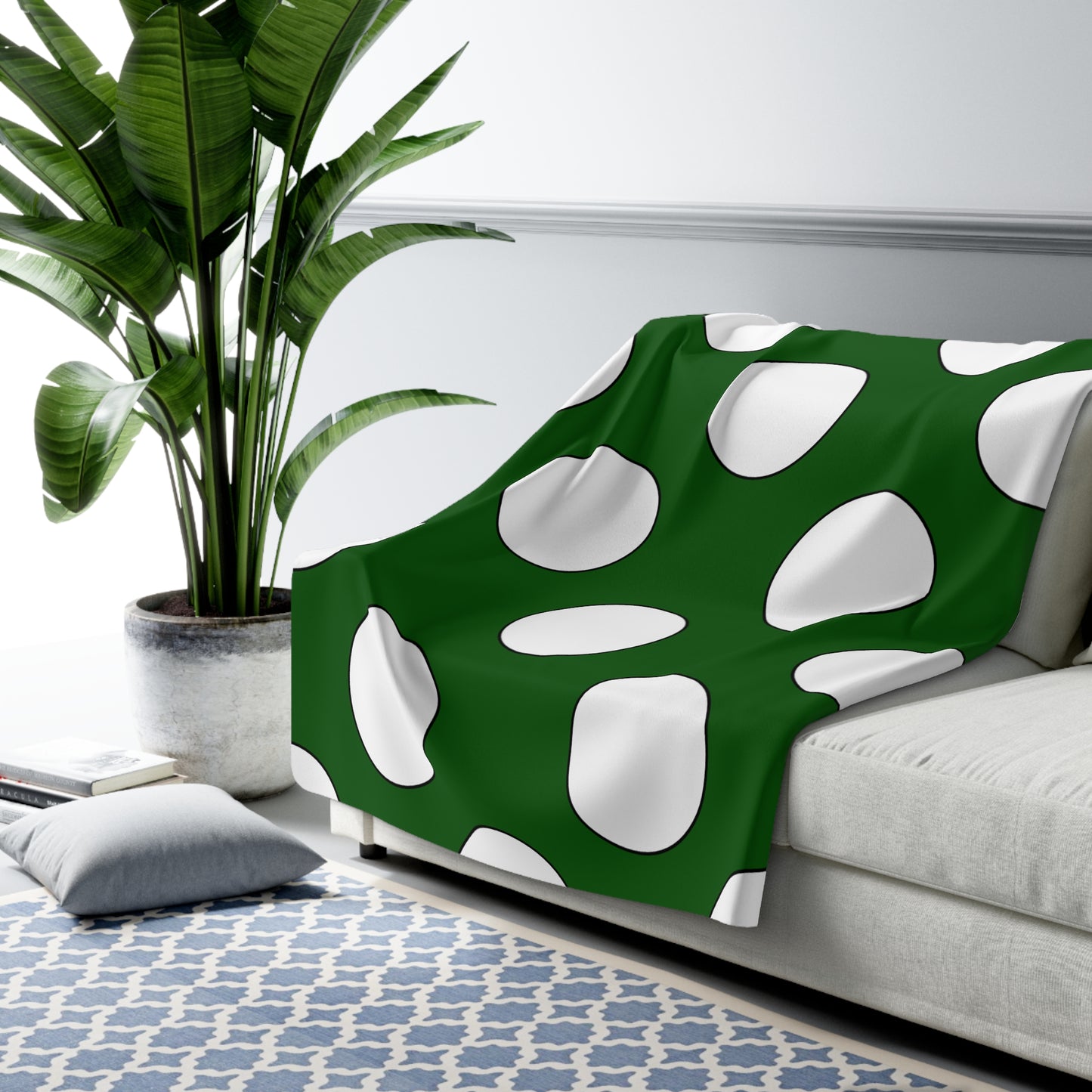 Pakistan Retro Polka Dots Blanket Throw