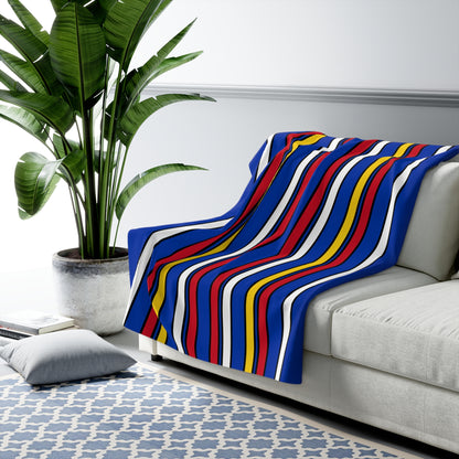 Philippines Retro Stripes Blanket Throw