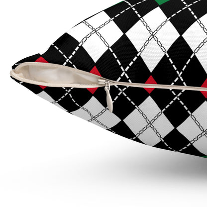 Syria Retro Argyle Cushion Pillow
