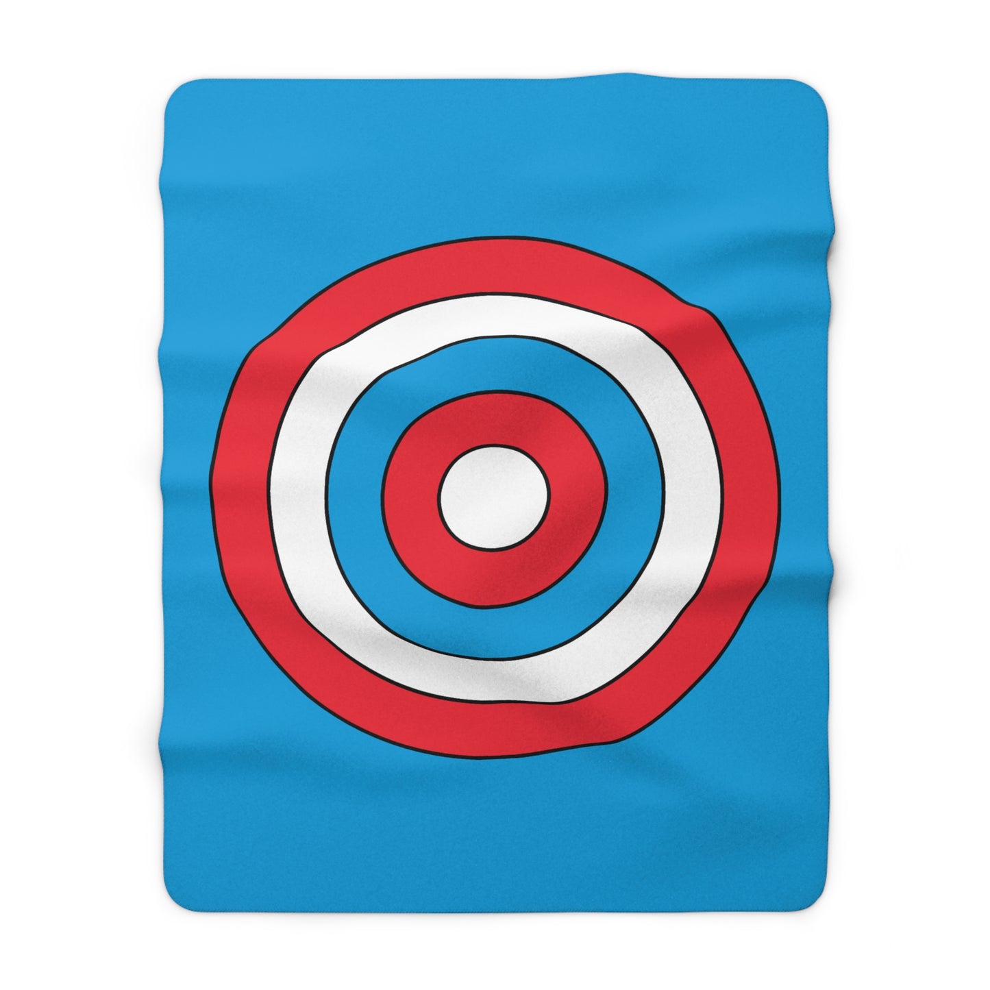 Luxembourg Retro Target Blanket Throw