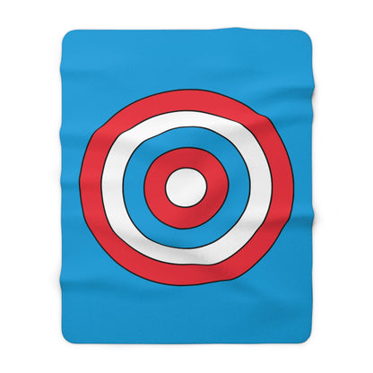 Luxembourg Retro Target Blanket Throw