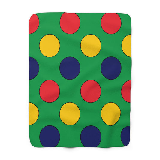 Mauritius Retro Polka Dots Blanket Throw