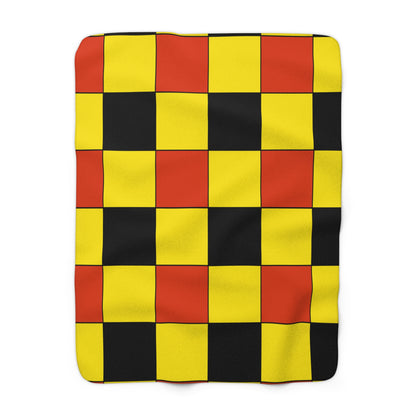 Uganda Retro Check Blanket Throw