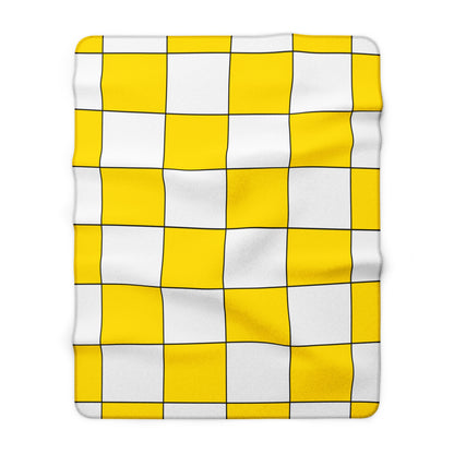 Vatican City Retro Check Blanket Throw
