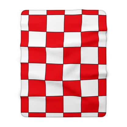 Indonesia Retro Check Blanket Throw