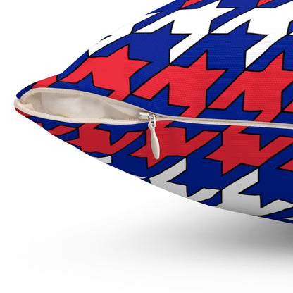 French Southern Territories Retro Houndstooth Cushion Pillow