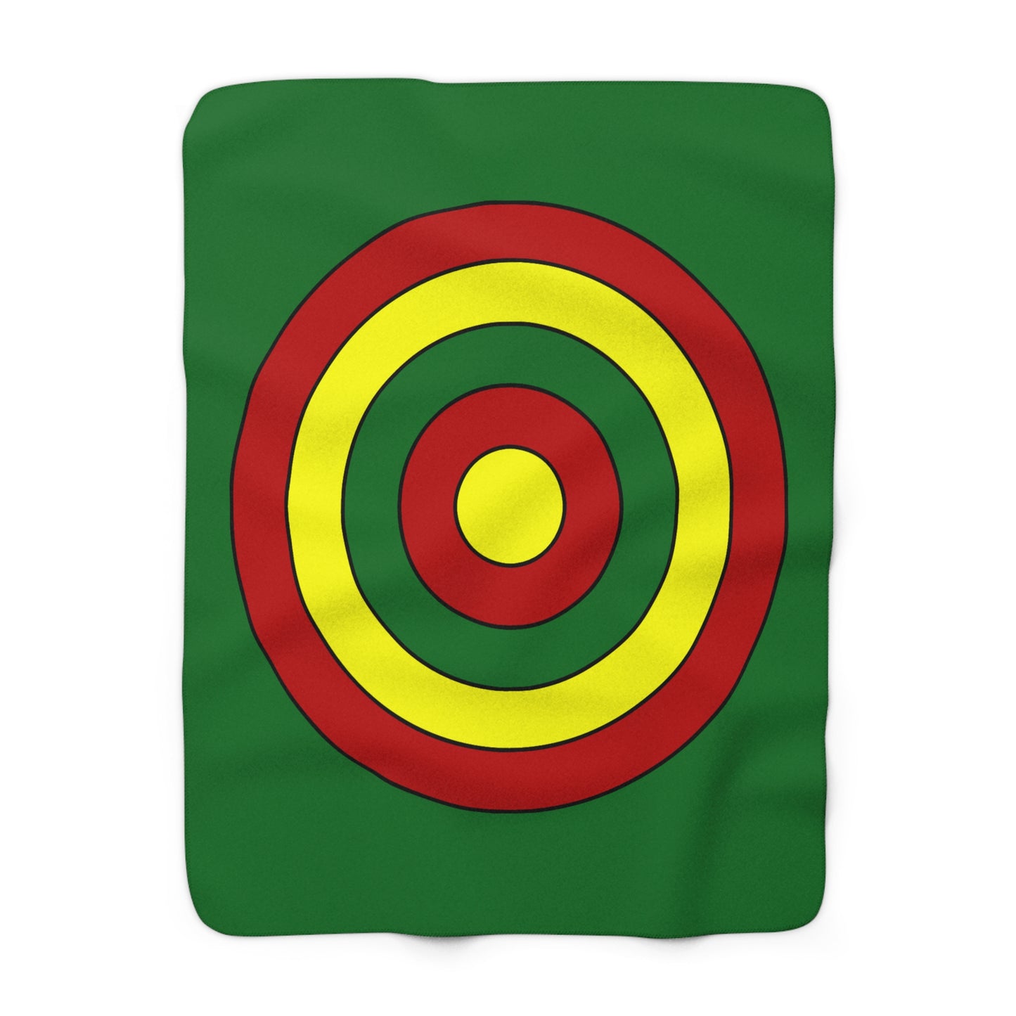 Senegal Retro Target Blanket Throw