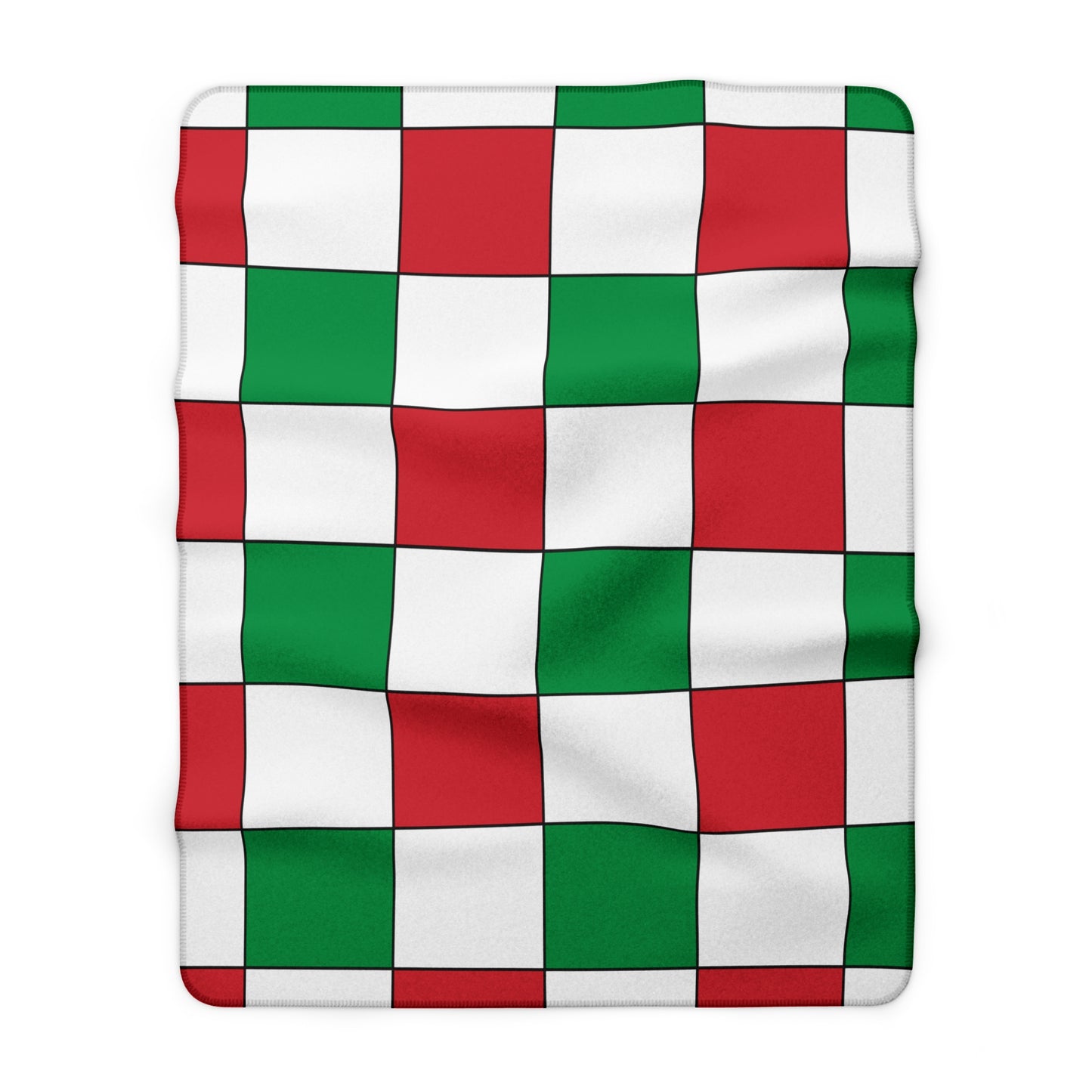 Italy Retro Check Blanket Throw