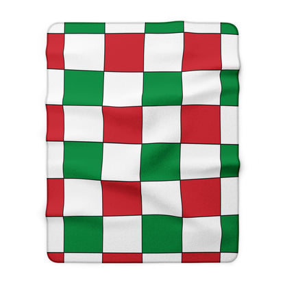 Italy Retro Check Blanket Throw